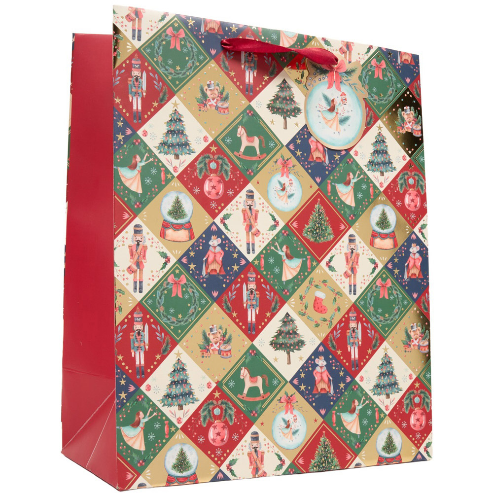 Nutcracker Christmas Gift Bag Large Image 2