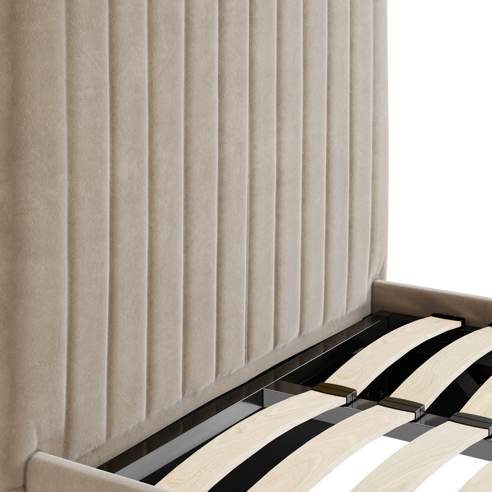 LPD Home Berlin Beige Single Tall Ottoman Bed Image 6