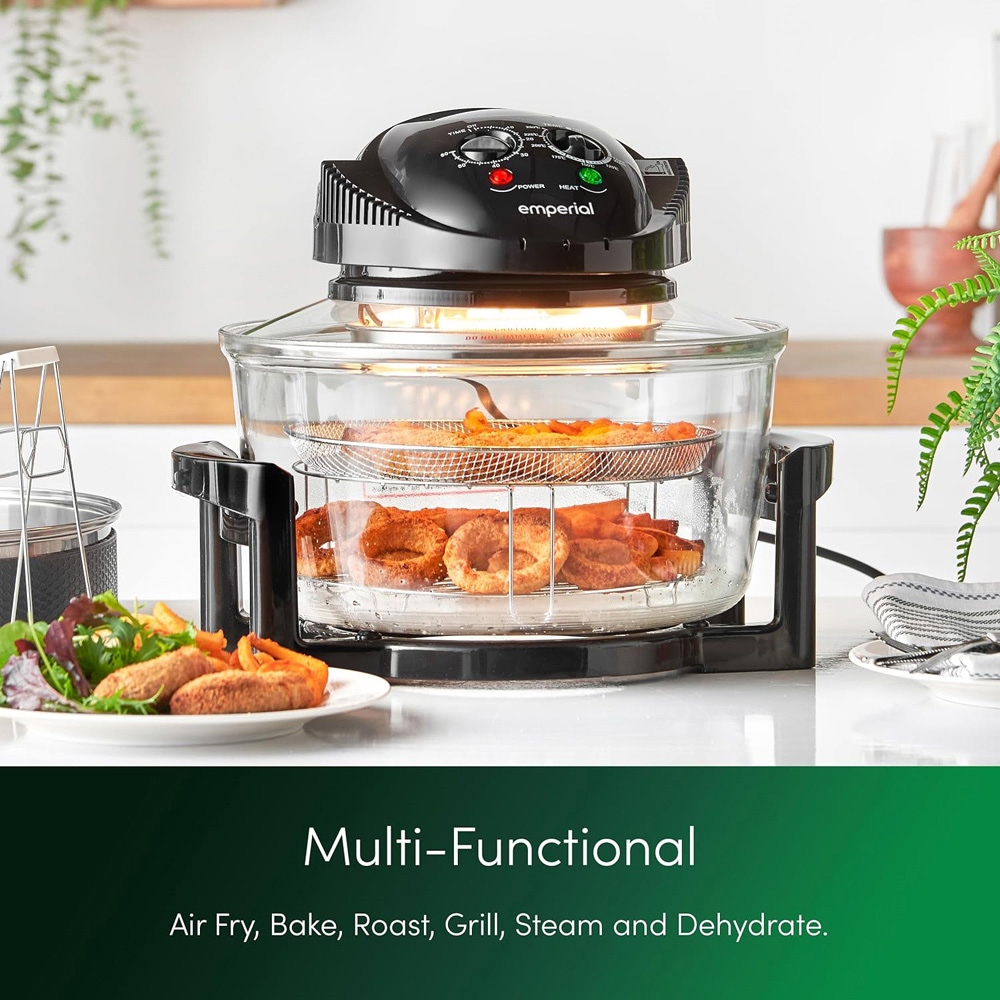 Emperial 17L Halogen Oven Cooker with Extender Ring and Accessories Image 3