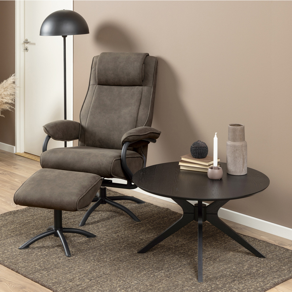 Florence Duncan Black Round Coffee Table Image 9