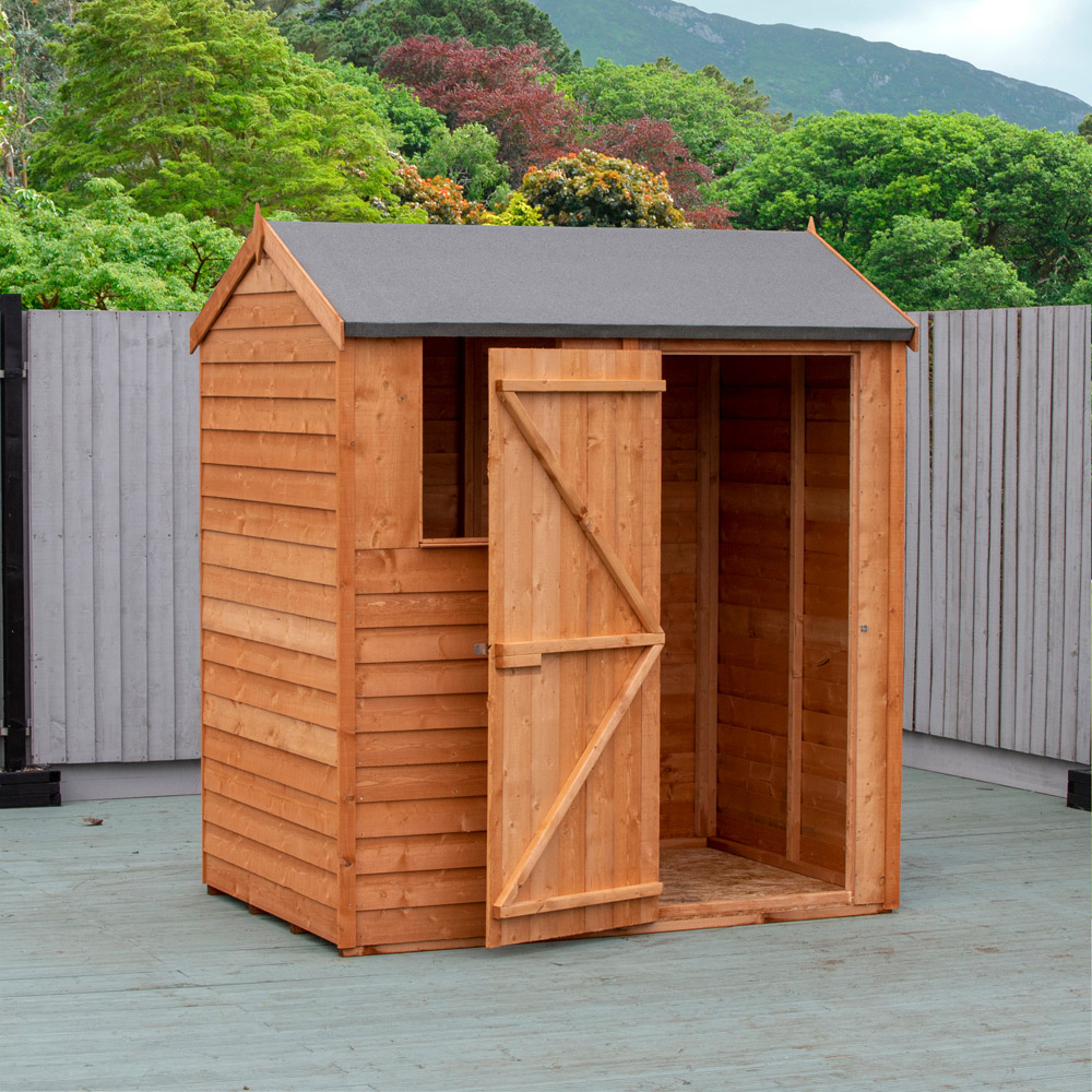 Shire 6 x 4ft Dip Treated Overlap Reverse Apex Shed Image 6
