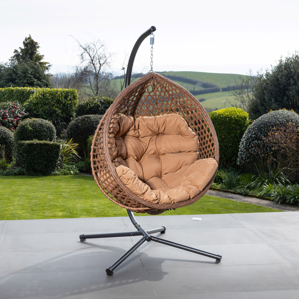 Artemis Brown Bradshaw Swing Egg Pod Chair Image 3
