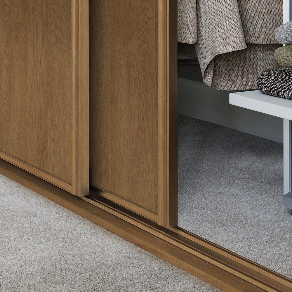 Spacepro Single Panel Oak Sliding Door 2220 x 914mm Image 4