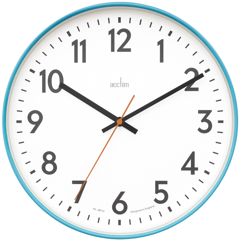 Acctim Hugo Sky Round Wall Clock 30cm Image 1
