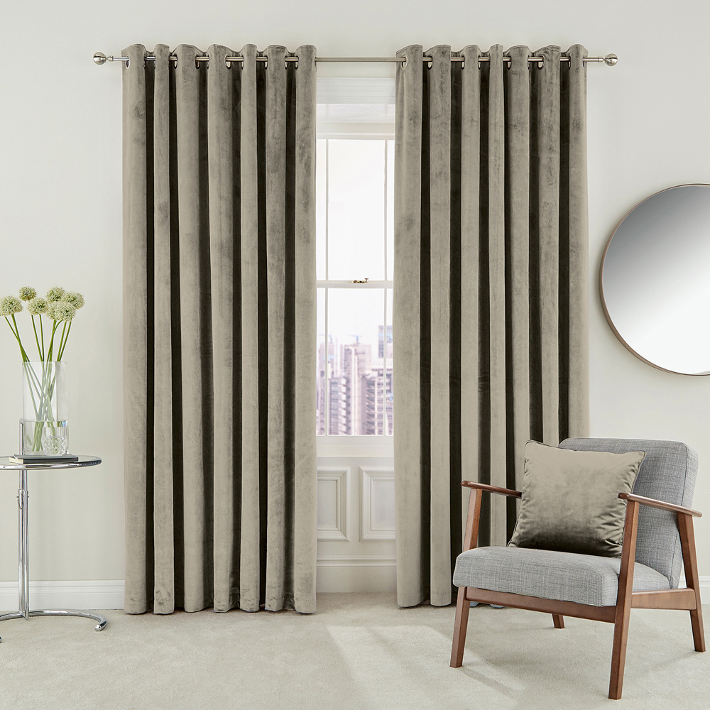 Helena Springfield Escala Lined Linen Curtains 168 x 183cm Image 3