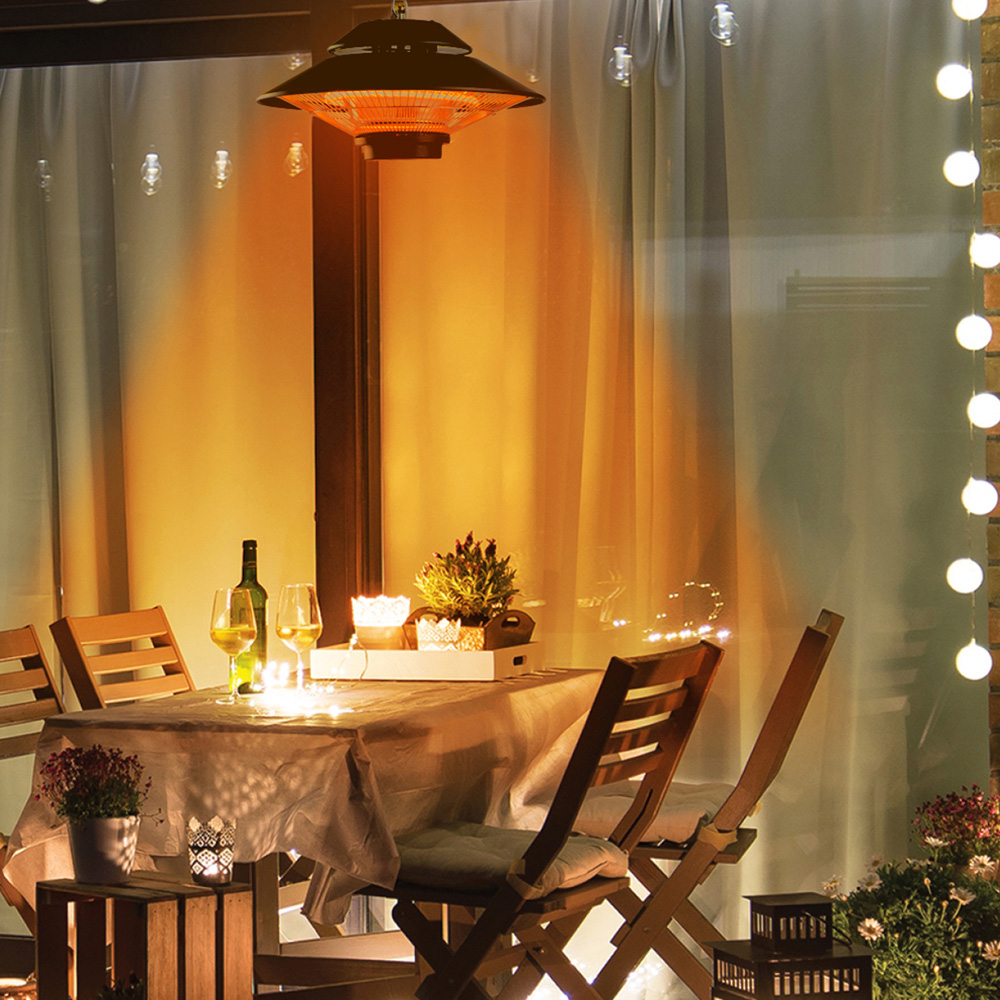 Sahara Hanging Patio Electric Heater with Remote Control 1500W Image 6