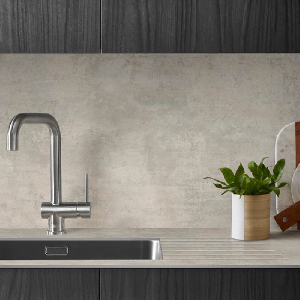 Zenith Cloudy Cement Laminate Kitchen Breakfast Bar 3000 x 950 x 12.5mm Image 6