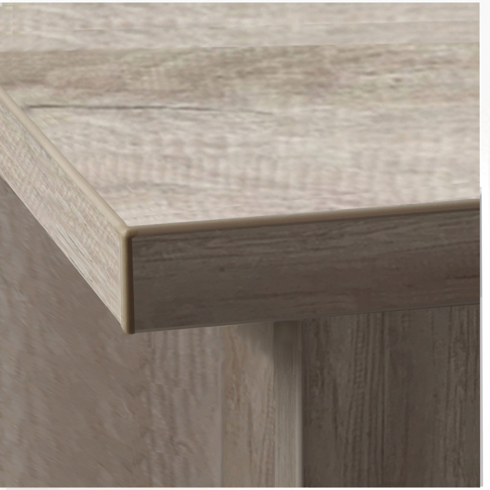 R White Cabinets Corner 6 Shelf Computer Desk with Hutch Grey Image 4