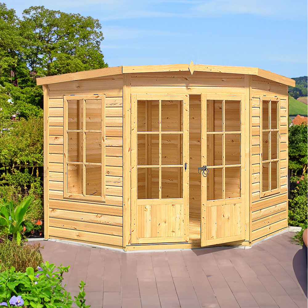 Shire Hampton 8 x 8ft Double Door Traditional Summerhouse Image 2