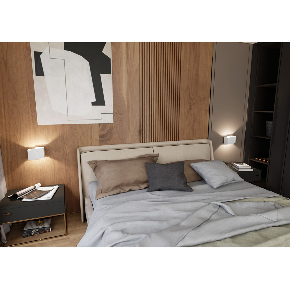 Emibig Frost White G9 Wall Light Image 7