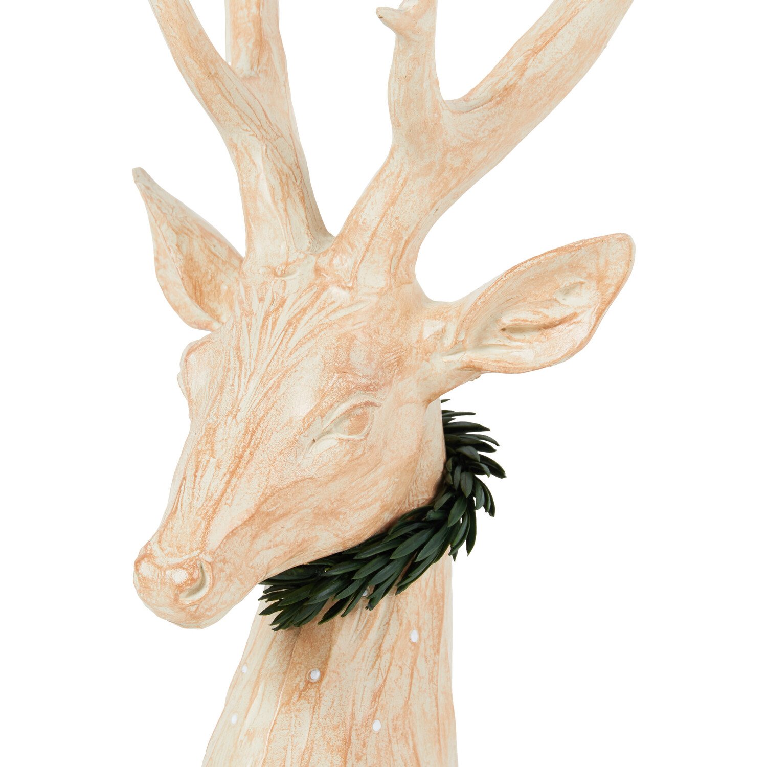 Wood Effect Deer Head Image 3