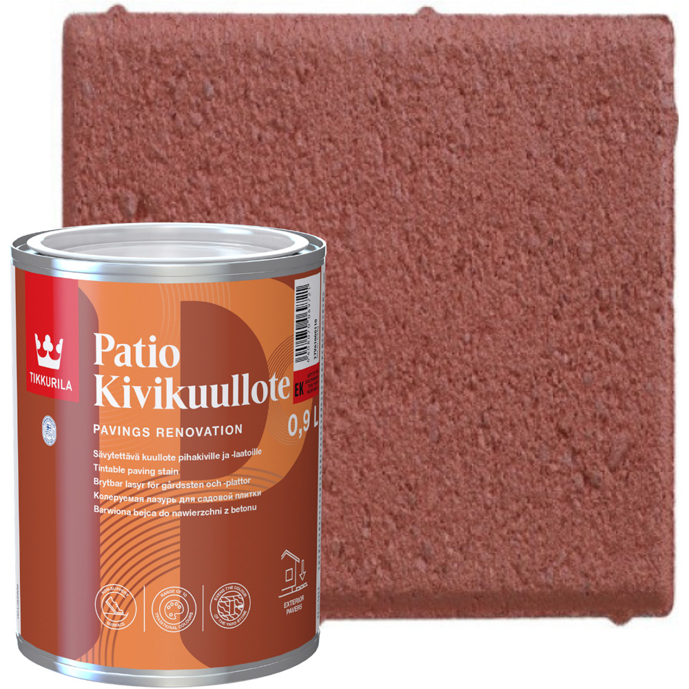 Tikkurila Patio Kivikuullote EK08 Patio Paving Stain 1L Image 4