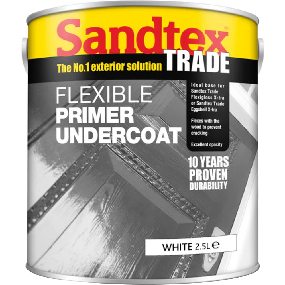 Sandtex Trade Flexible White Primer Undercoat 2.5L Image