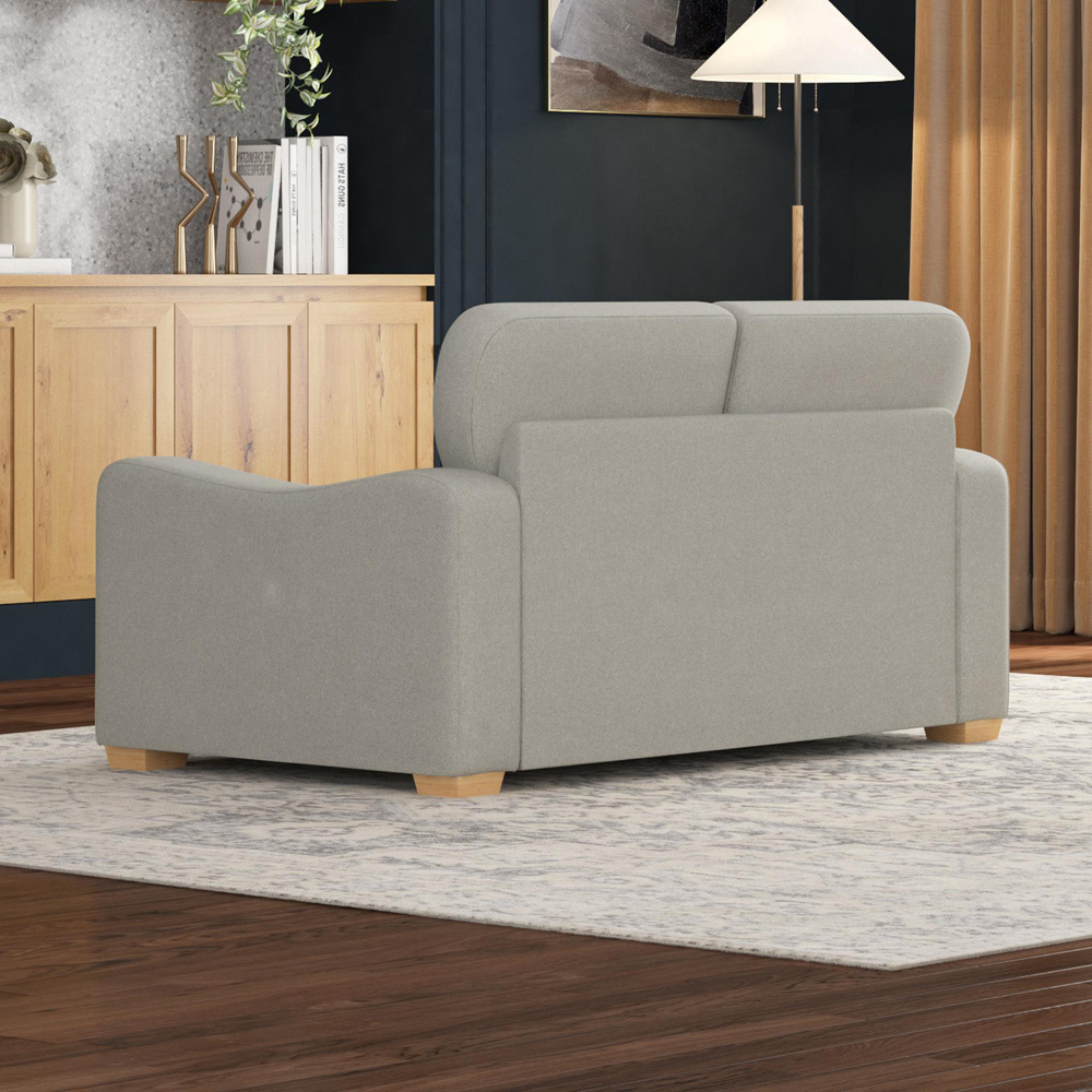 Theadford 2 Seater Mink Venice Fixed Back Sofa Image 6