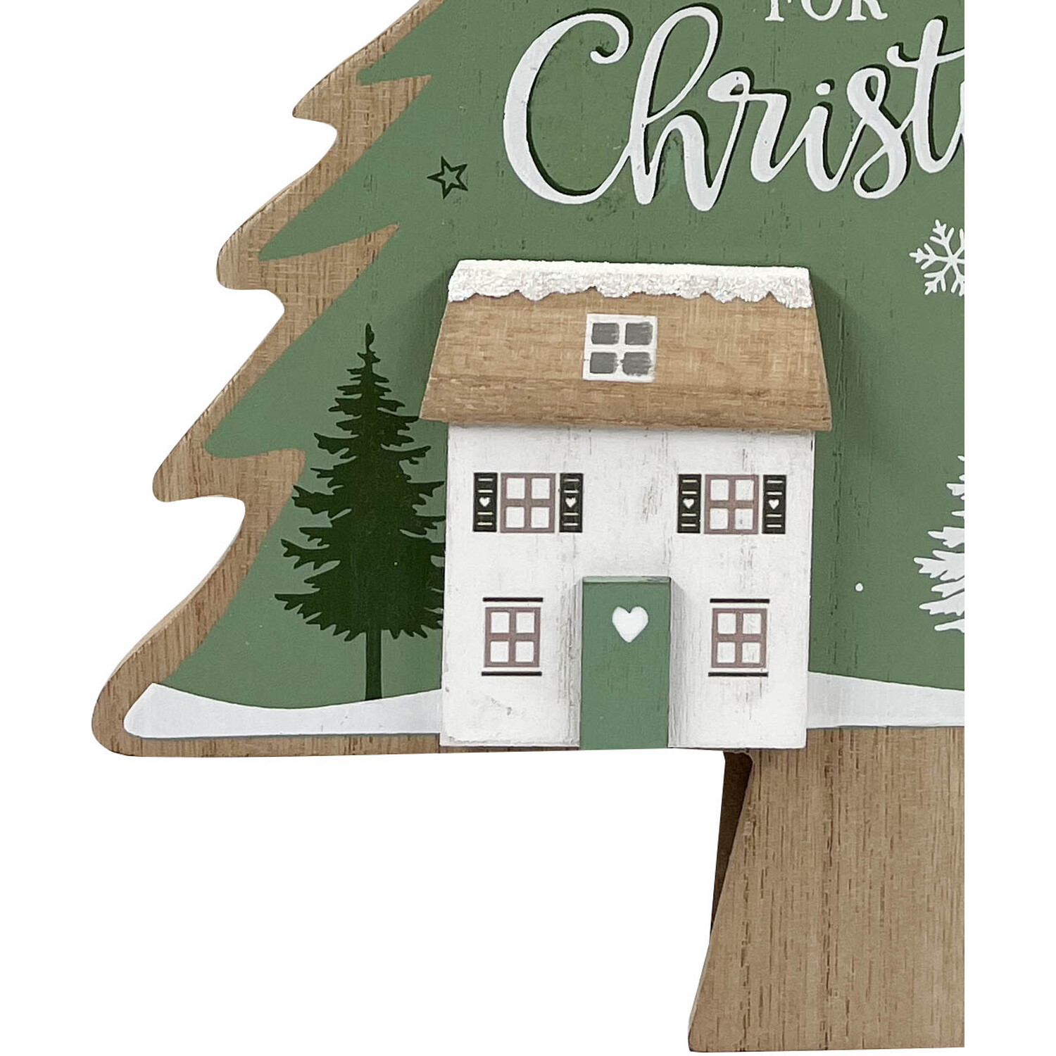 Home For Christmas Tree Sign - Green Image 3