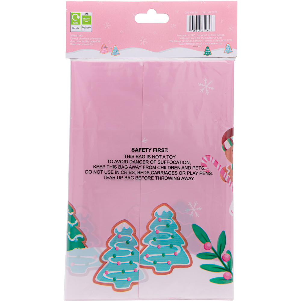 Gingerbread Reusable Table Cover - Pink Image 4