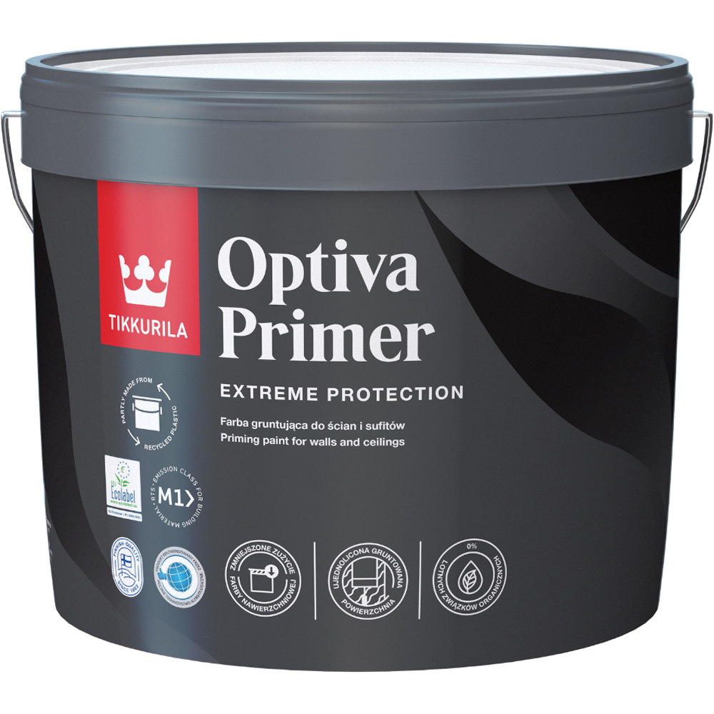 Tikkurila Optiva Primer White Walls and Ceilings Absorbent Primer 3L Image 2