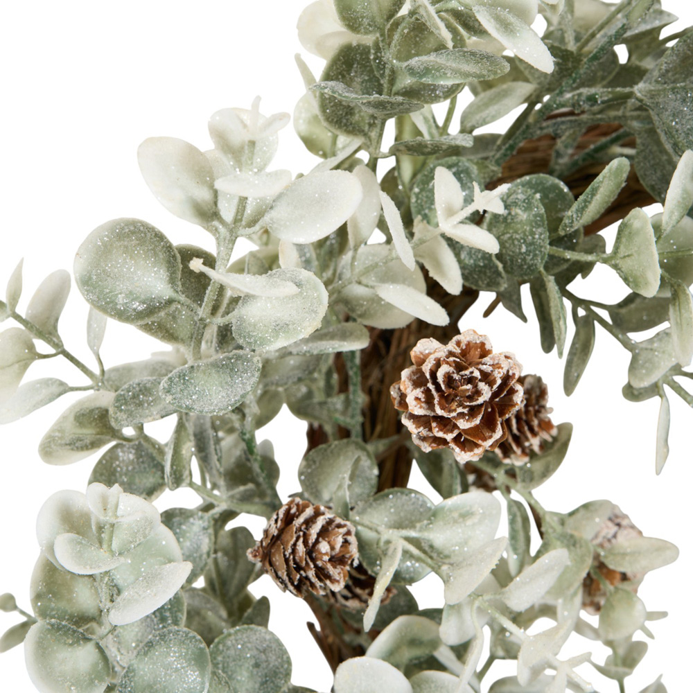 Eucalyptus and Pinecone Wreath - Green Image 4