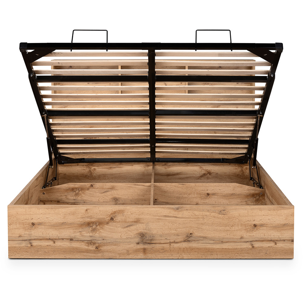Julian Bowen Bali Single Light Oak Storage Ottoman Bed Image 7