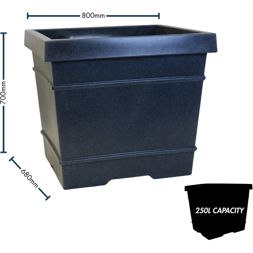 Trifibre Kew Granite Roto Moulded Planter 70 x 80cm Image 7