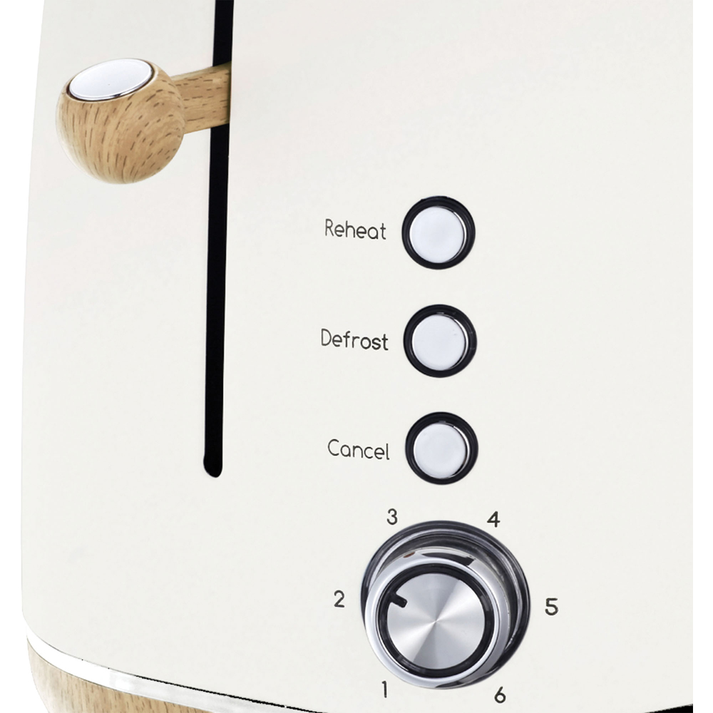 Statesman SKT05090CR Cream Scandi Design 2 Slice Toaster 900W Image 6