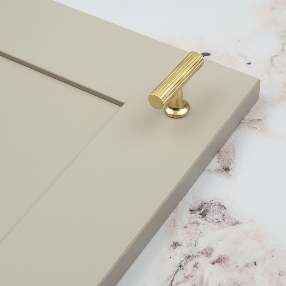 Handle & Home Brass Textured T-Bar Knob 50mm Image 4