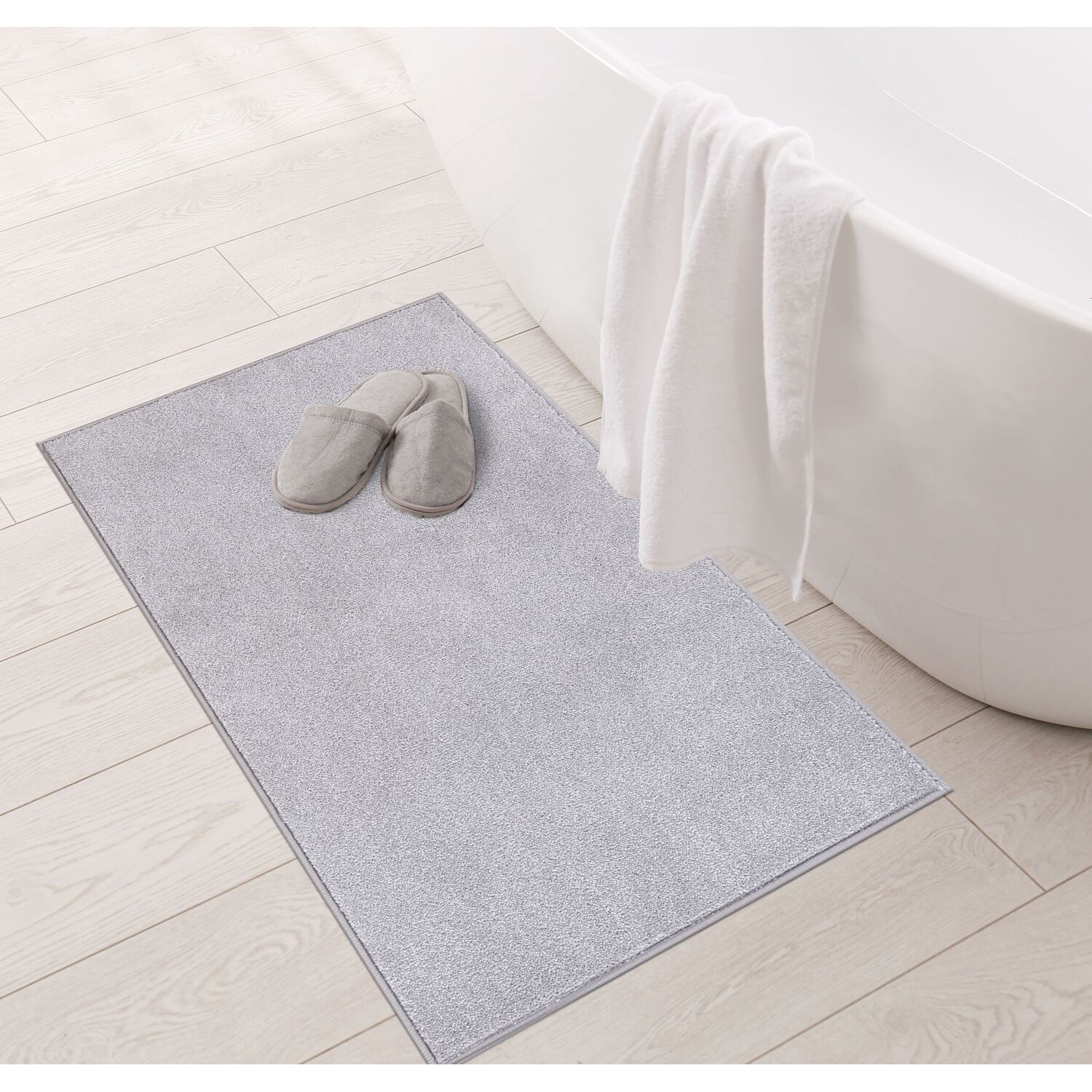 Seattle Washable Rug - Silver / 160cm Image 5