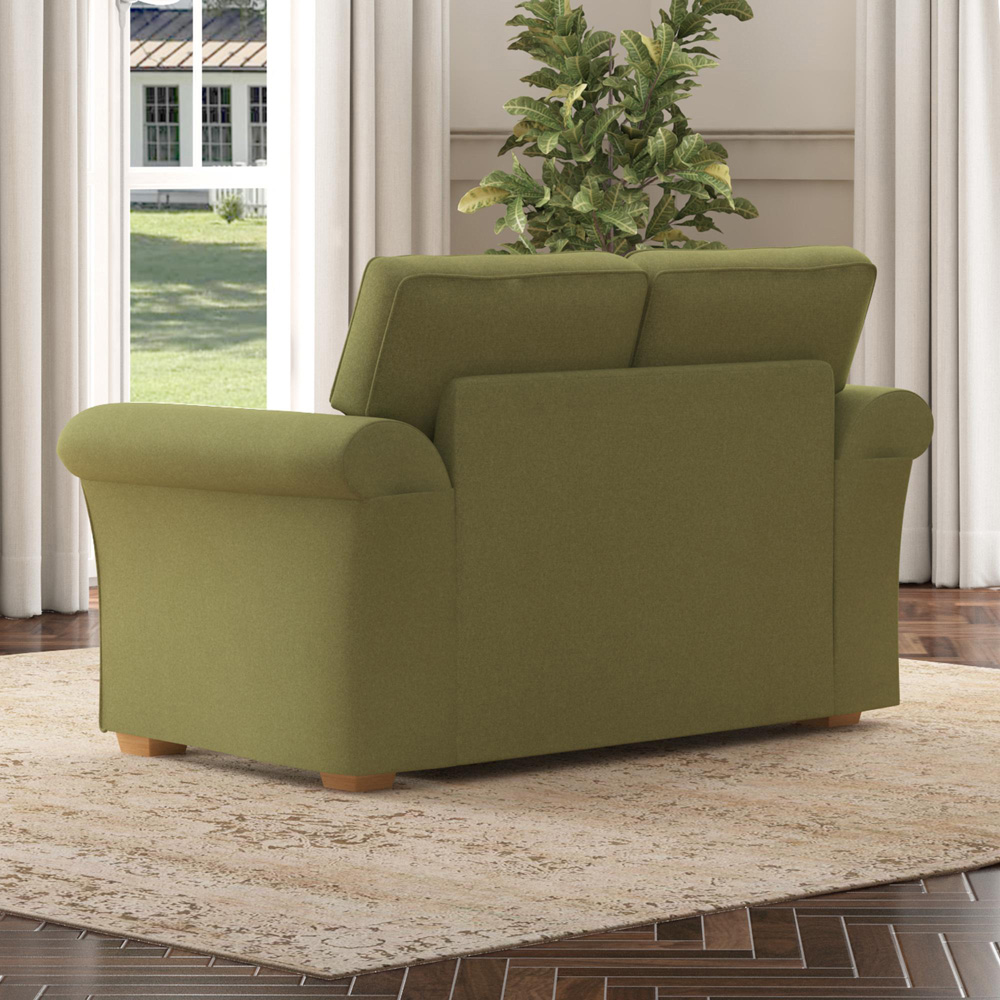 Castleacre 2 Seater Venice Olive Fixed Back Sofa Image 6