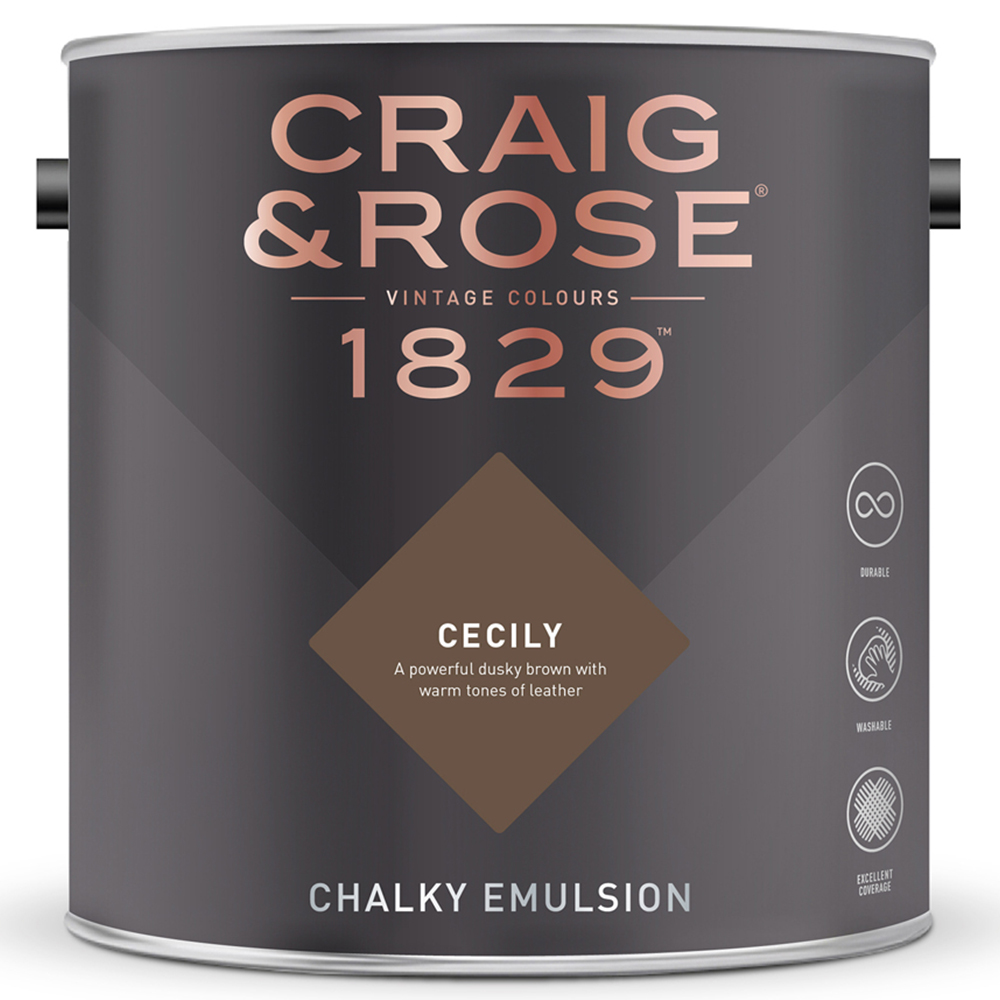 Craig & Rose Walls and Ceilings Cecily Chalky Emulsion Paint 5L Image 2