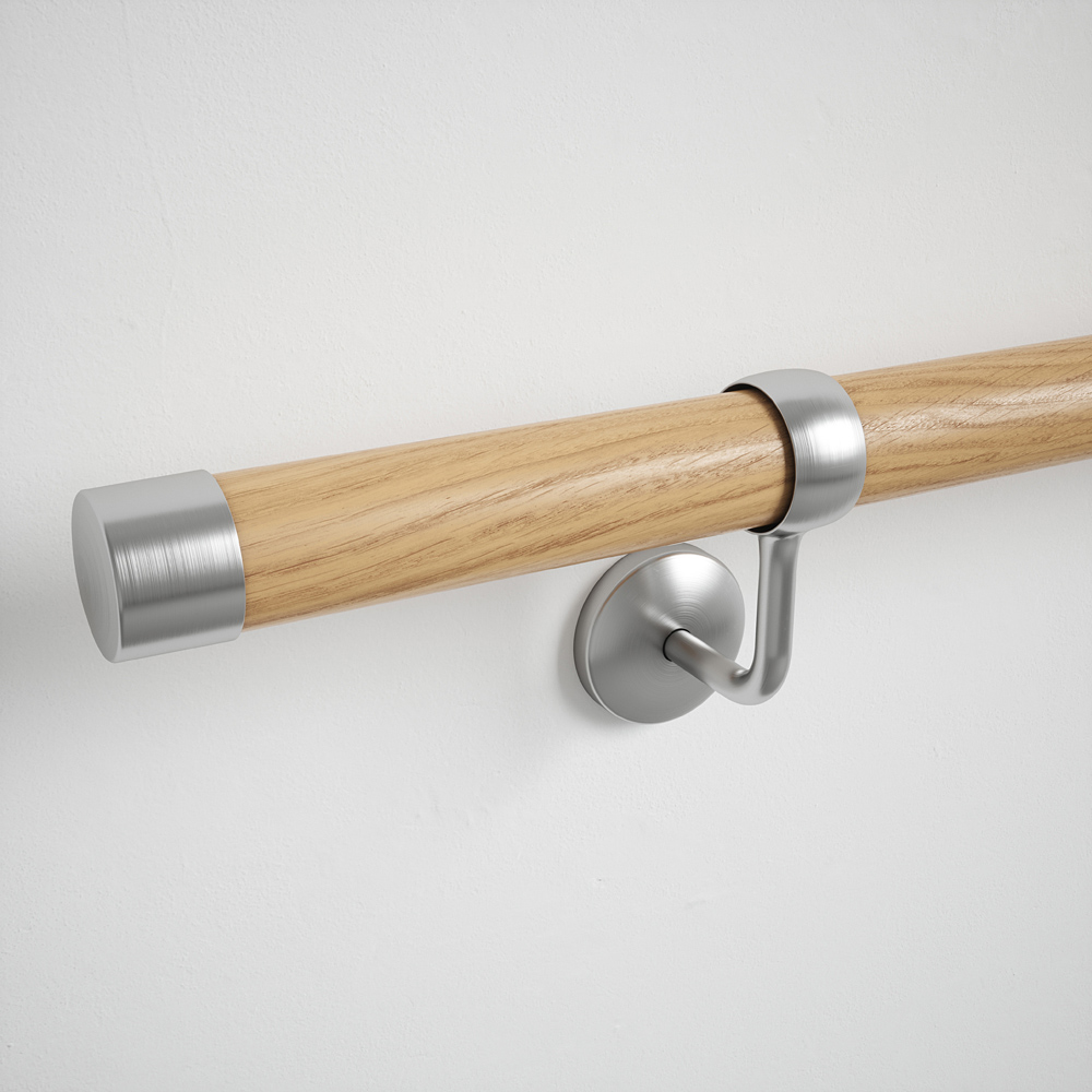 Woodworx Oak Wood Stair Hand Rail Kit 3.6m Image 6