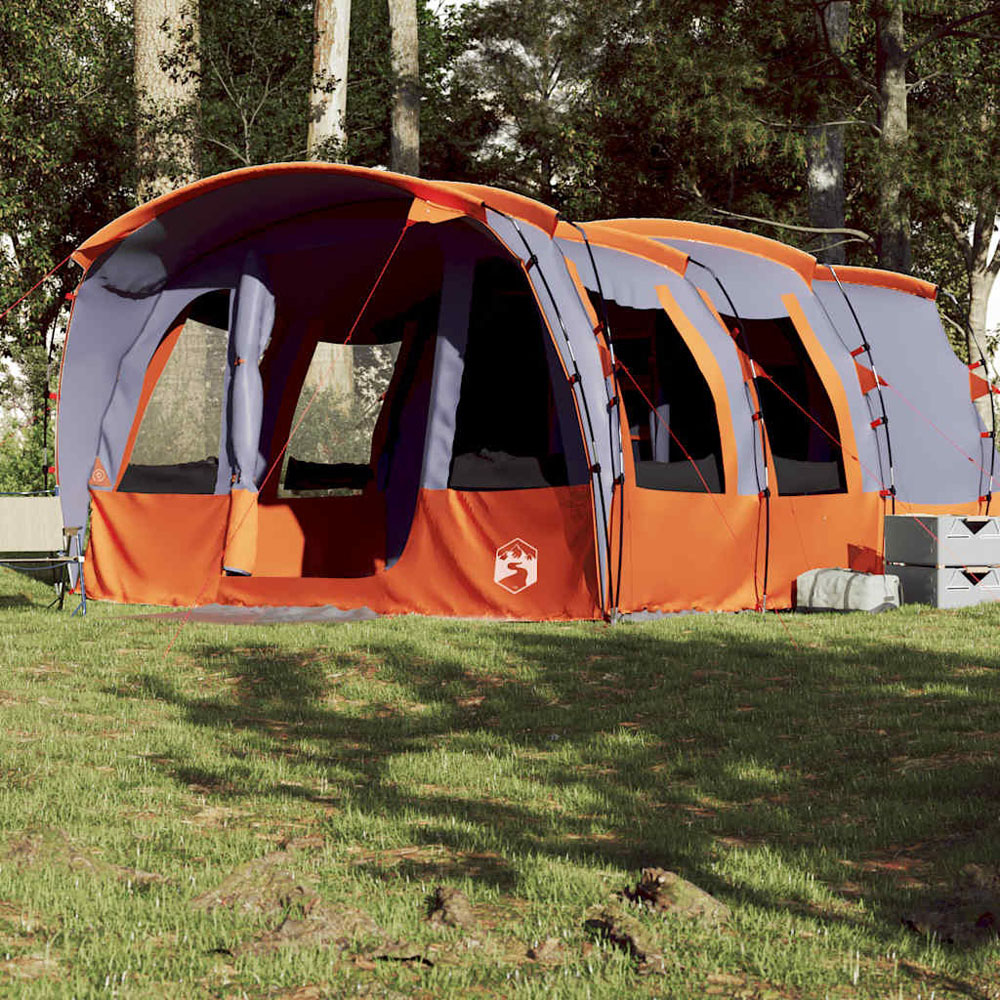 Walplus 8 Person Waterproof Tunnel Family Tent Grey Image 2