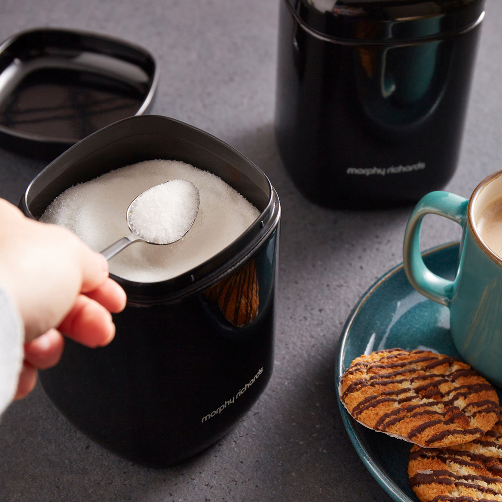 Morphy Richards Equip 1.3L Black Storage Canister 3 Pack Image 6