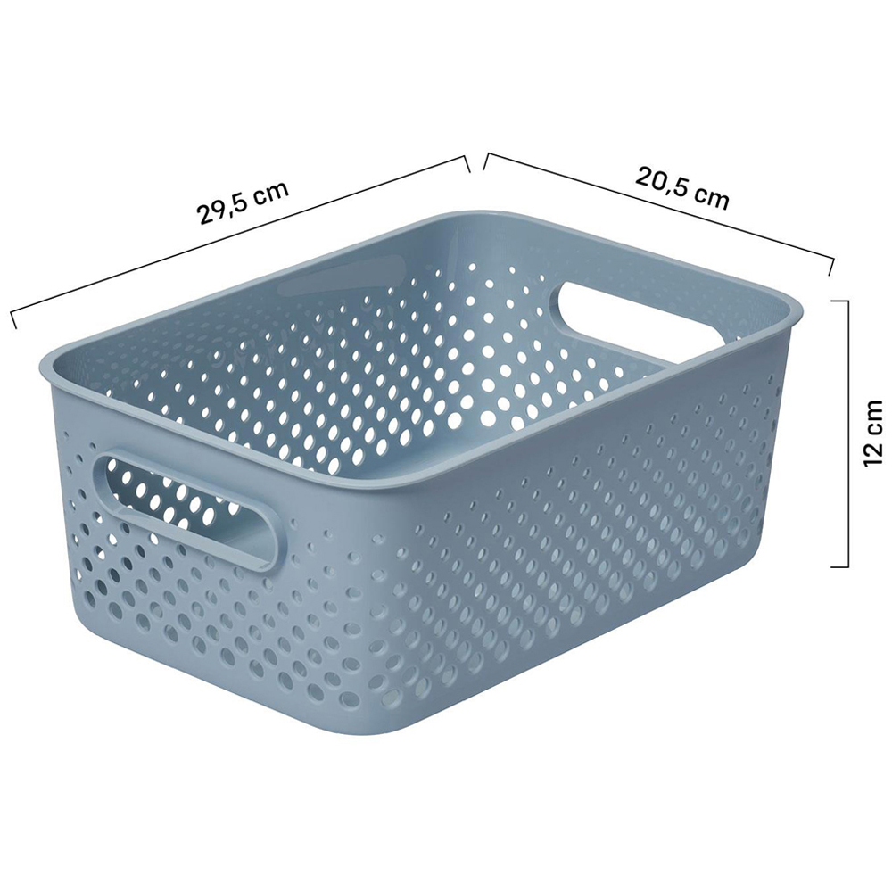 SmartStore Essence Sea Salt Large Storage Tray Basket 11.4L 3 Pack Image 9