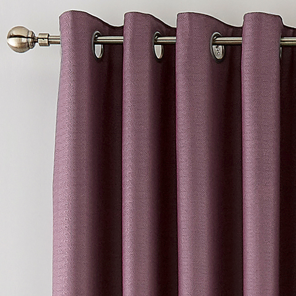 Helena Springfield Eden Grape Lined Eyelet Curtains 168 x 183cm Image 2