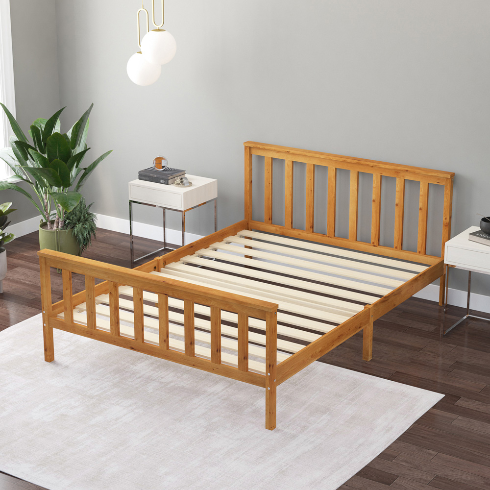 Aspire Atlantic King Size Natural Bed Frame Image 6