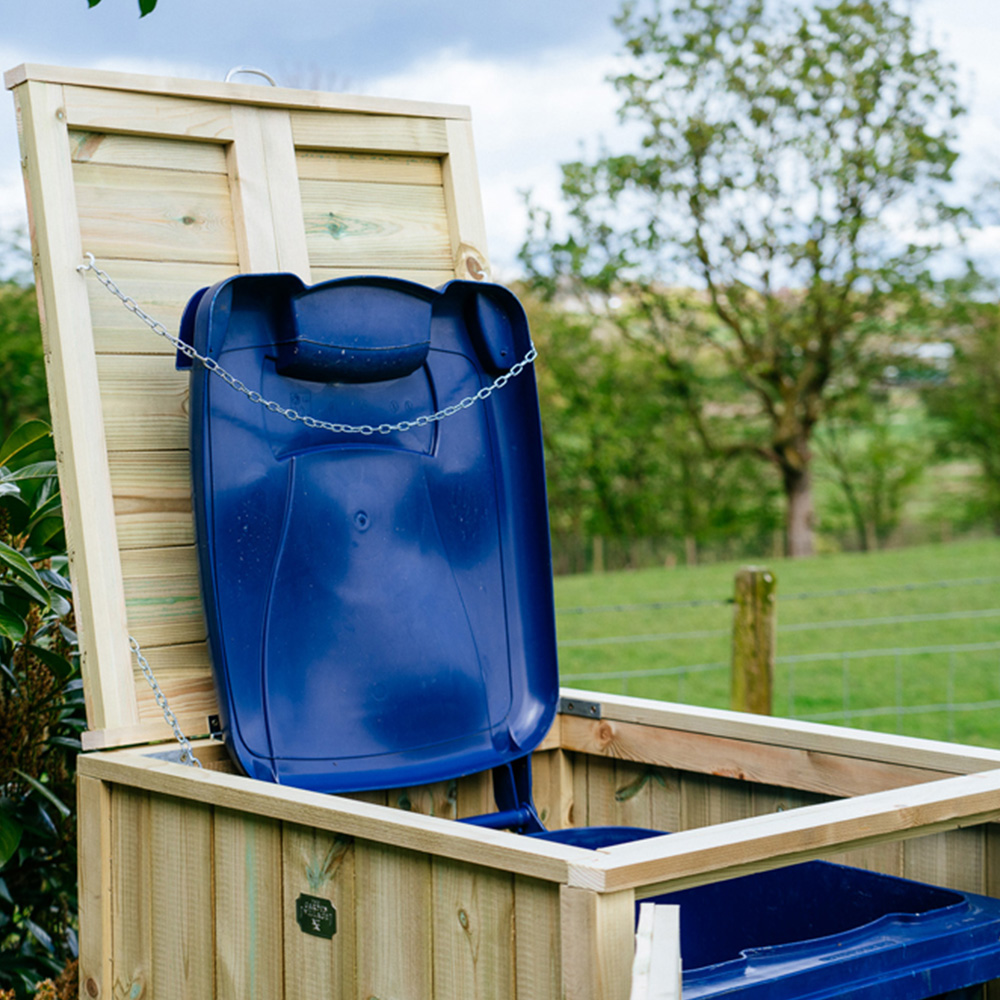 The Garden Village Shireburn 360L Single Wheelie Bin Shed Image 8