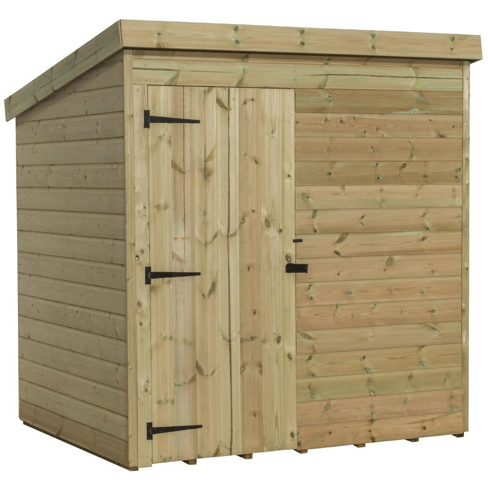 Empire Sheds 1000 6 x 3ft Tongue and Groove Wooden Pent Garden Shed Image 1
