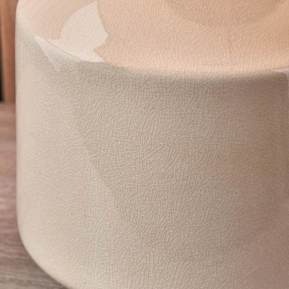 Pacific Lifestyle Nora Cream Crackle Effect Table Lamp Image 4