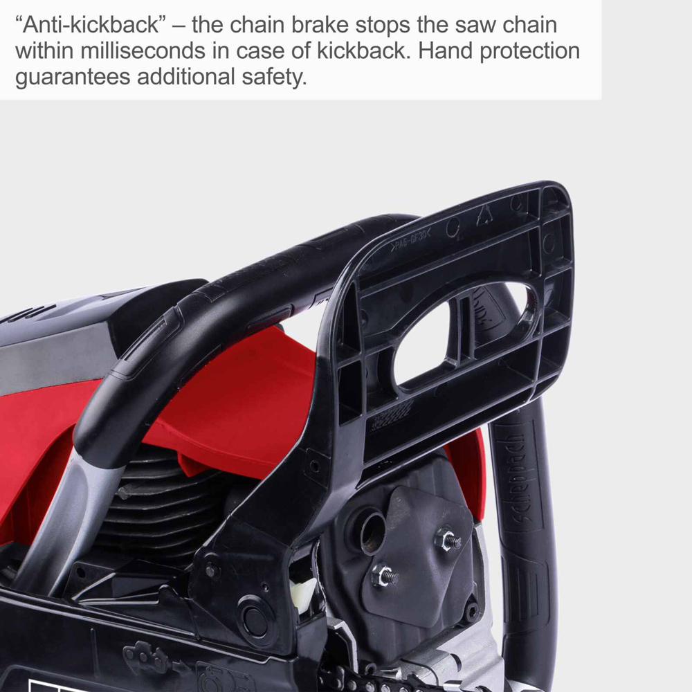 Scheppach PCS46 2.4HP 18 inch ProCut Blade Petrol Chainsaw 46cc Image 5