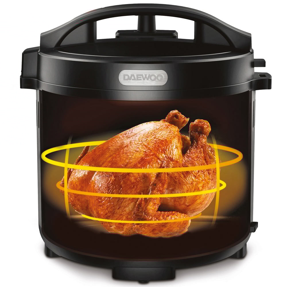 Daewoo SDA2621GE Black 6L 2 in 1 Air Fryer Pressure Cooker Image 4