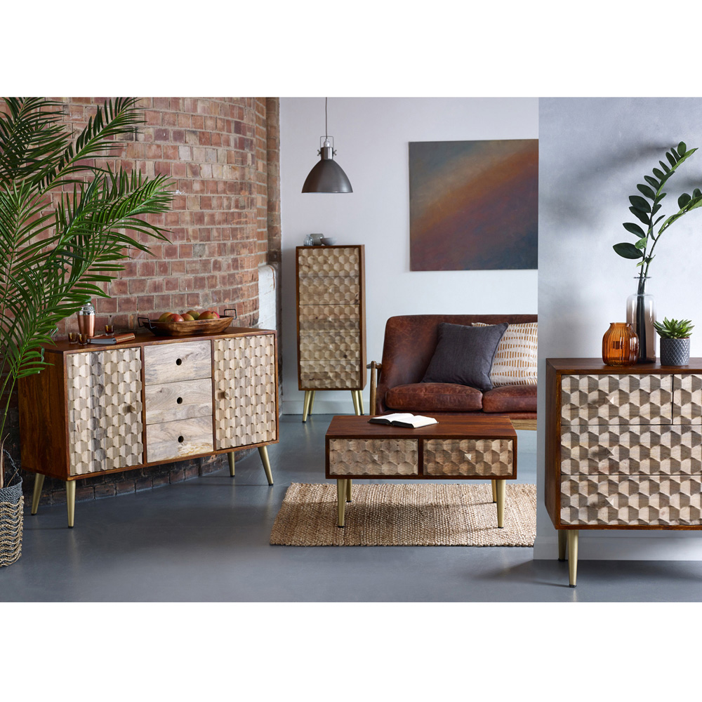 Brooklyn Cotati 2 Drawer Coffee Table Image 6