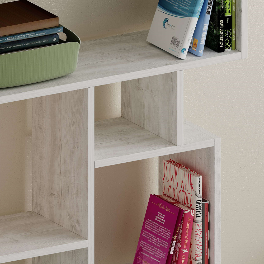 Decortie Karmato Ancient White Tall Bookcase Image 3