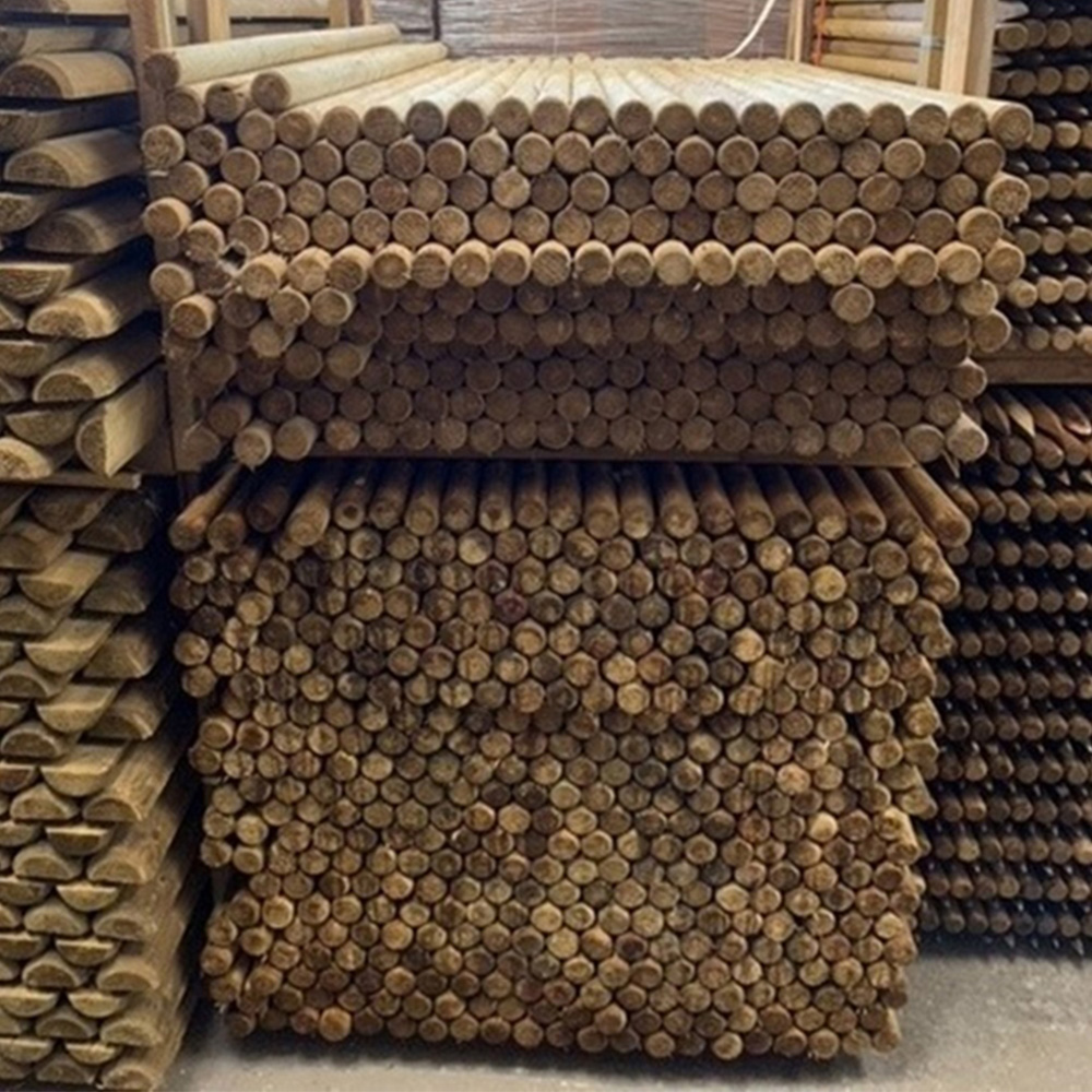 Inspirational Gifting Round Wooden Fence Post 1.8m x 50mm 20 Pack Image 5