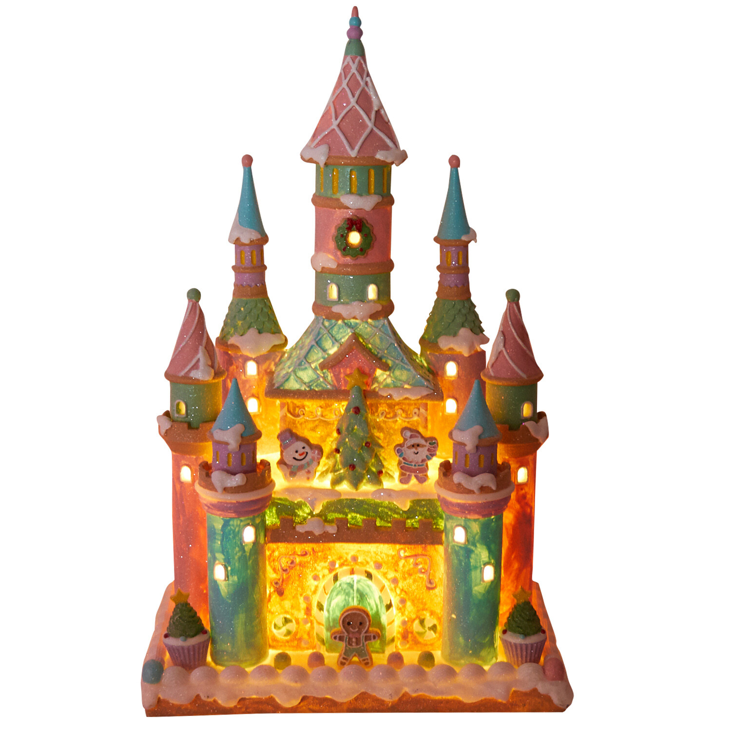 LED Gingerbread Castle - Multicolour Image 6
