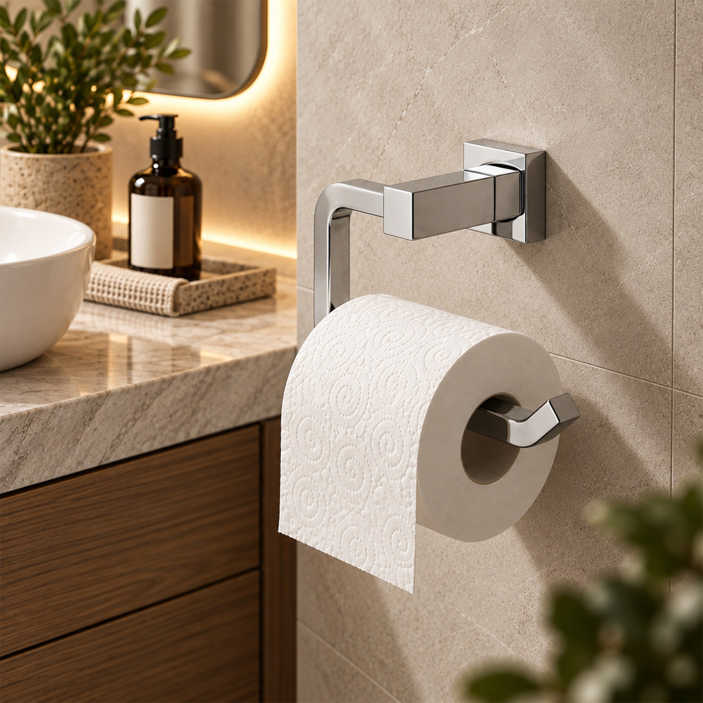 Go Bathrooms Froma Chrome Wall Mounted Toilet Roll Holder Image 3