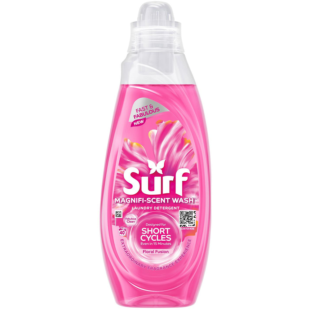 Surf Magnifi-Scent Wash Floral Fusion Liquid Laundry Detergent 40 Washes 1.08L 8 Pack Image 2