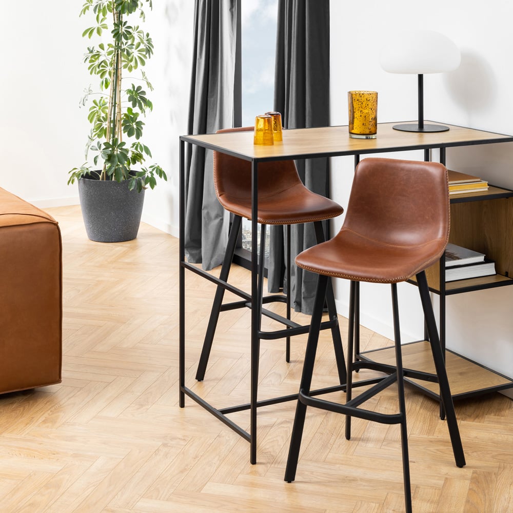 Florence Oregon Brown Bar Stool Set of 2 Image 9
