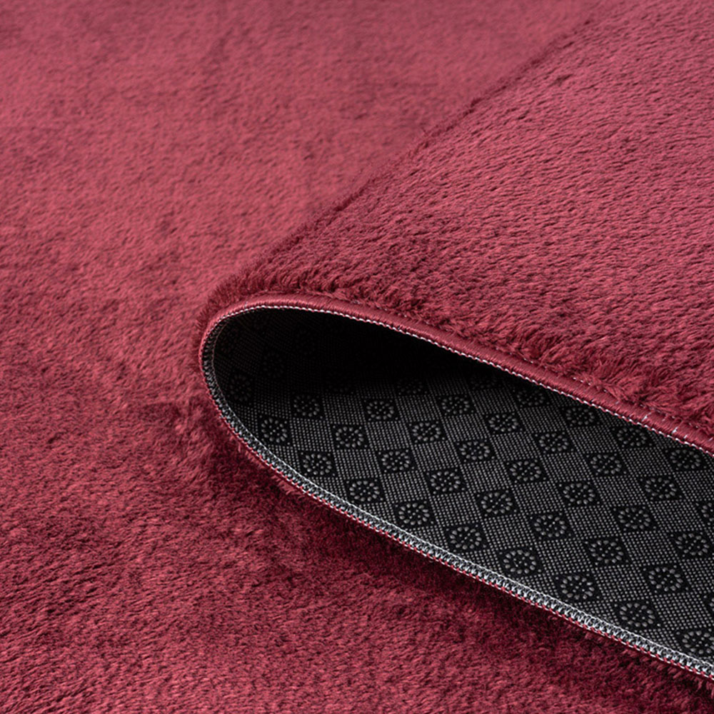 Desire Rugs Comfy Red Anti Slip Felt Backing Rug 60 x 100cm | Homebase