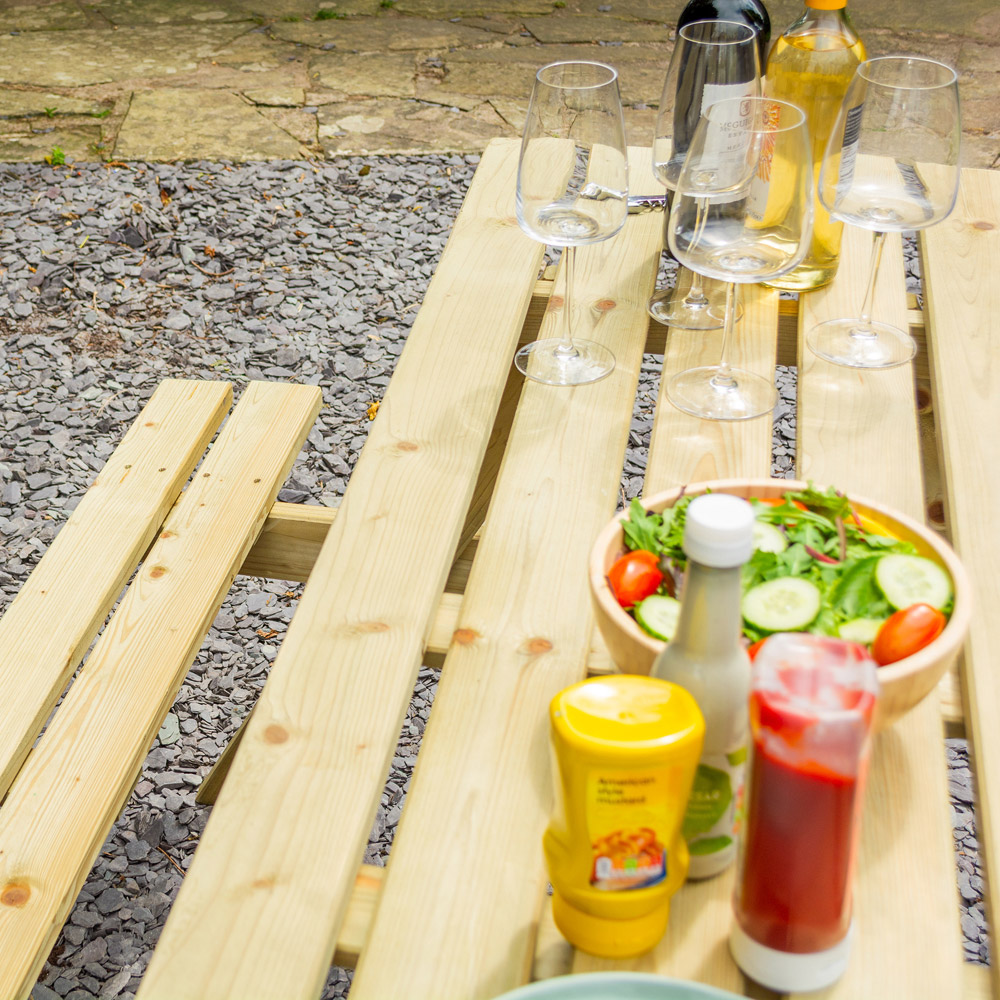 Rowlinson Traditional 8 Seater Picnic Table 1.8m Image 6