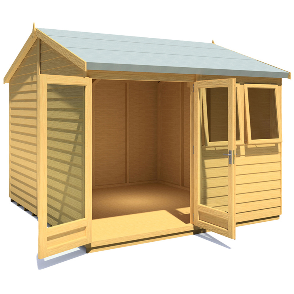Shire 10 x 10ft Double Door Superlap Apex Garden Studio Image 3